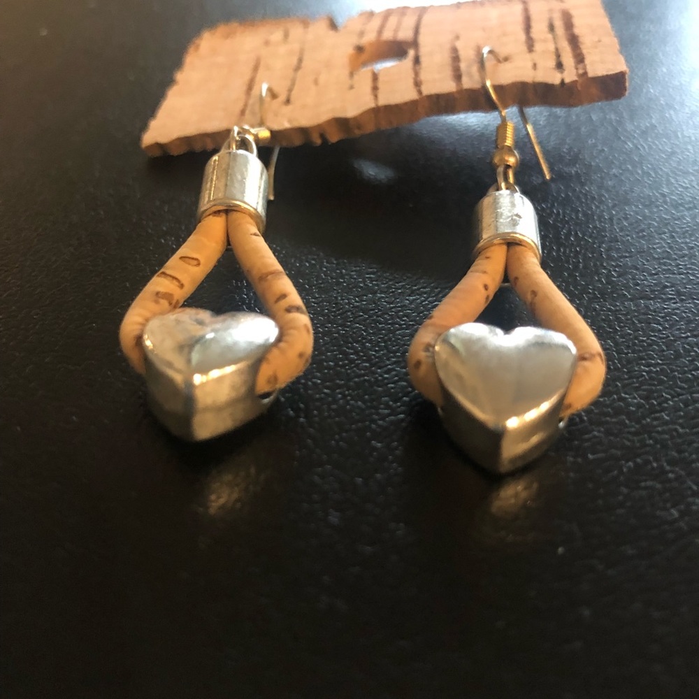 NWOT Cork Earrings - Picture 2 of 4